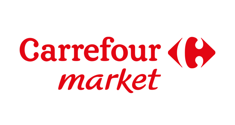 Logo Carrefour Market, nous a fait confiance pour l'installation de bornes publiques