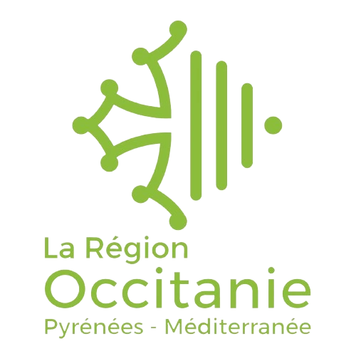 Logo région Occitanie, partenaire institutionnel pour l'installation de bornes de recharge