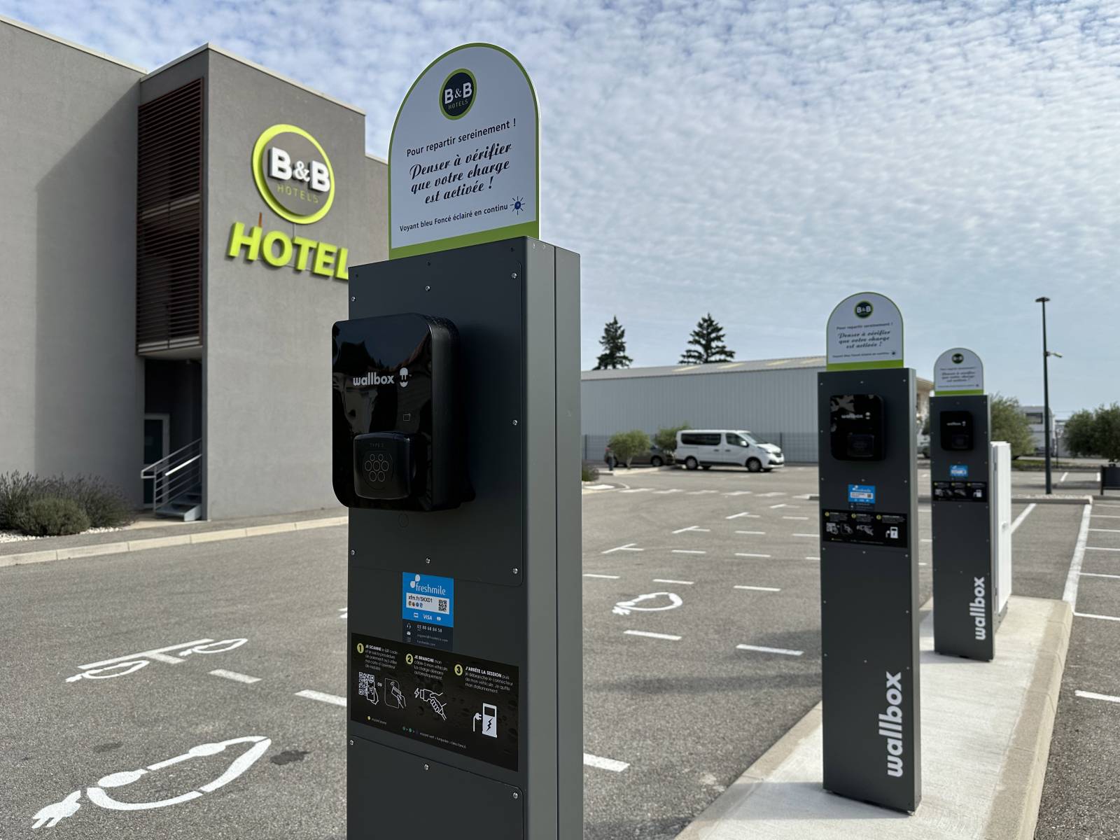 supervision borne de recharge hotel